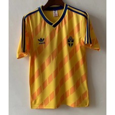 Sweden 1988 Home Soccer Jersey